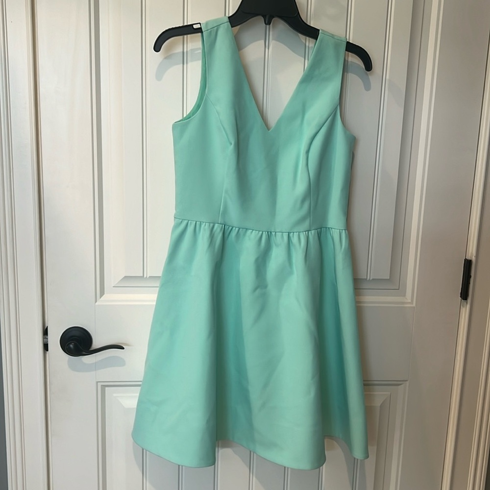 NWT Sail to Sable fit & flare bow back Tiffany mint green cocktail dress size 4